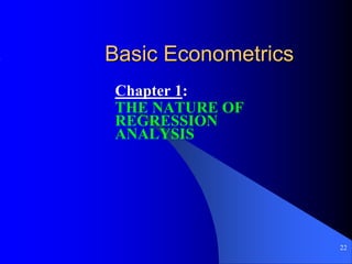 Linear Models and Econometrics Chapter 4 Econometrics.ppt