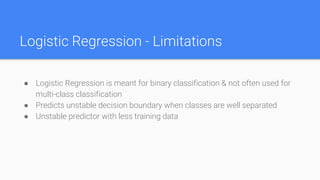 Linear models of classification | PPTX