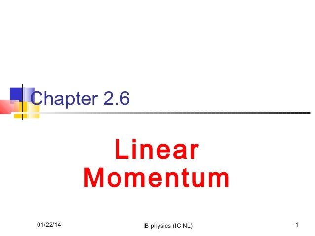 linear momentum The linear momentum of a particle is simply the product of its mass and velocity the linear momentum is a vector its direction is parallel to the velocity of the. linear momentum The linear momentum of a particle is simply the product of its mass and velocity the linear momentum is a vector its direction is parallel to the velocity of the.