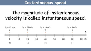 Linear motion of a particle | PPTX