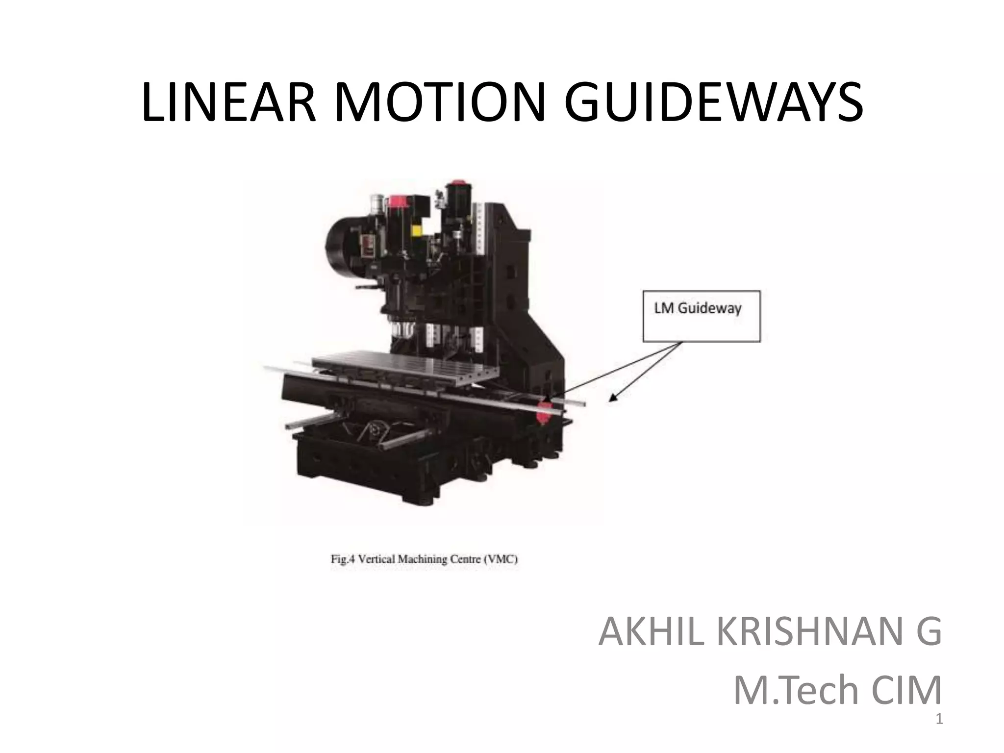 Linear motion guideways PPT