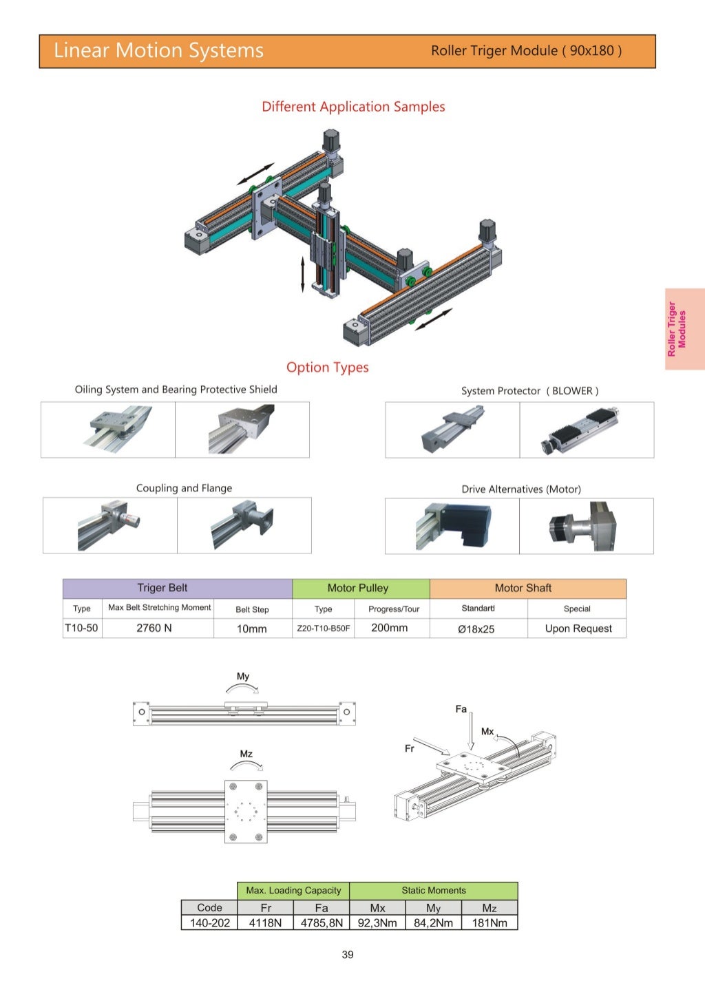 Linear motion system catalogue.