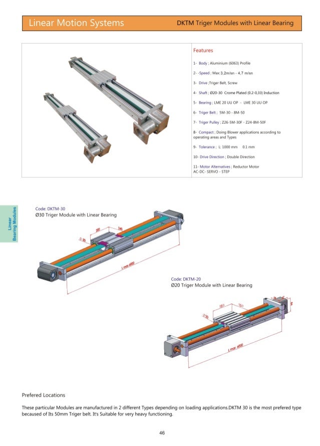 Linear motion system catalogue.