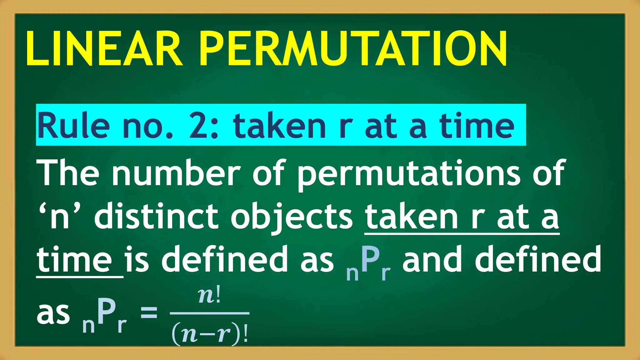 Linear Permutation - A Grade 10 lesson under the third quarter of ...