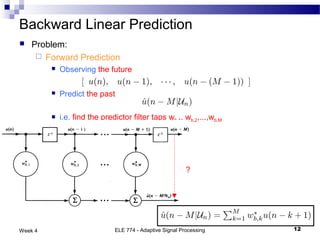 Linear prediction | PPT