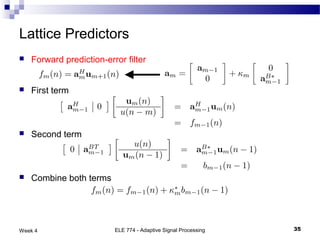 Linear prediction | PPT