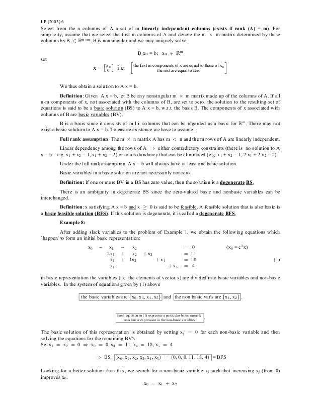 Linearprog Reading Materials For Operational Research