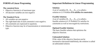 Linear programing | PPT