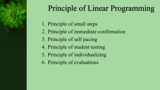 Linear programmed learning | PPT