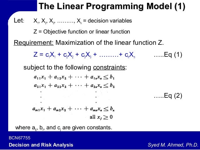 Linear programming 1