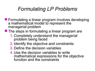 Linear programming 1 | PPT