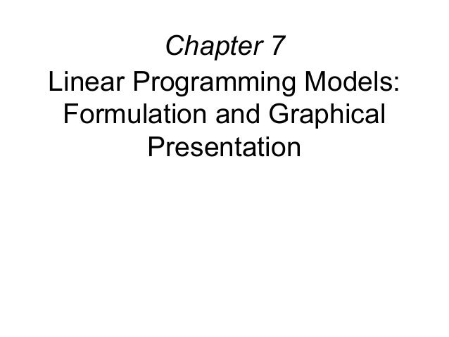 Linear programming 1