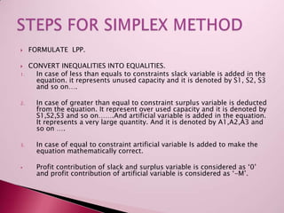 Linear programming | PPTX