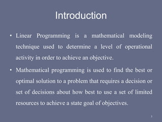 Linear programming | PPT