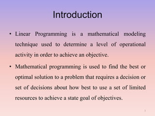 Linear programming | PPT