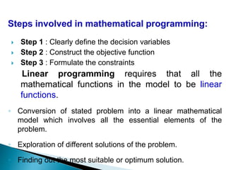 Linear programming | PPT