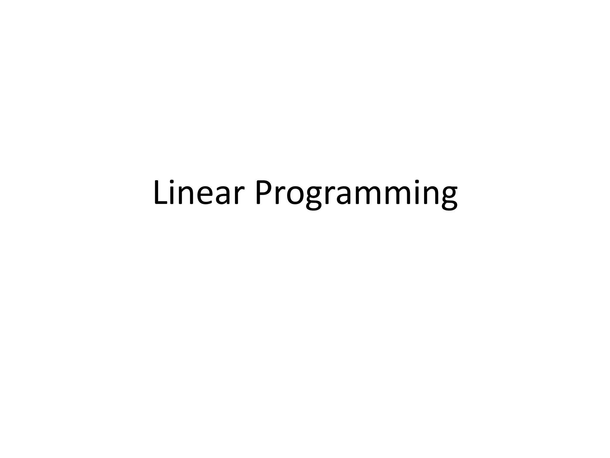 Linear programming | PPT image.