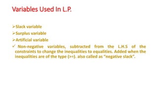 Linear programming | PPT