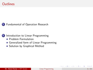 Linear programming | PPT