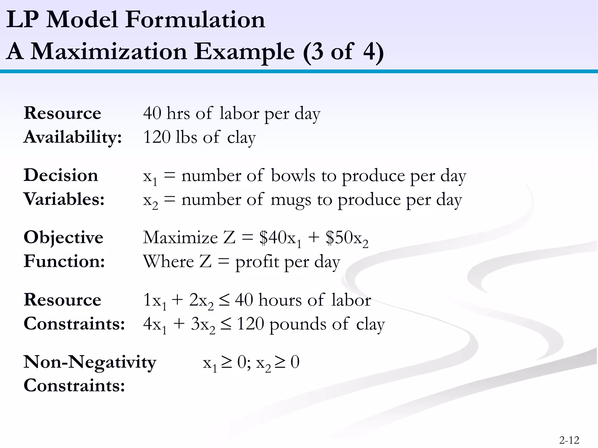 Linear programming - Model formulation, Graphical Method | PPTX ...