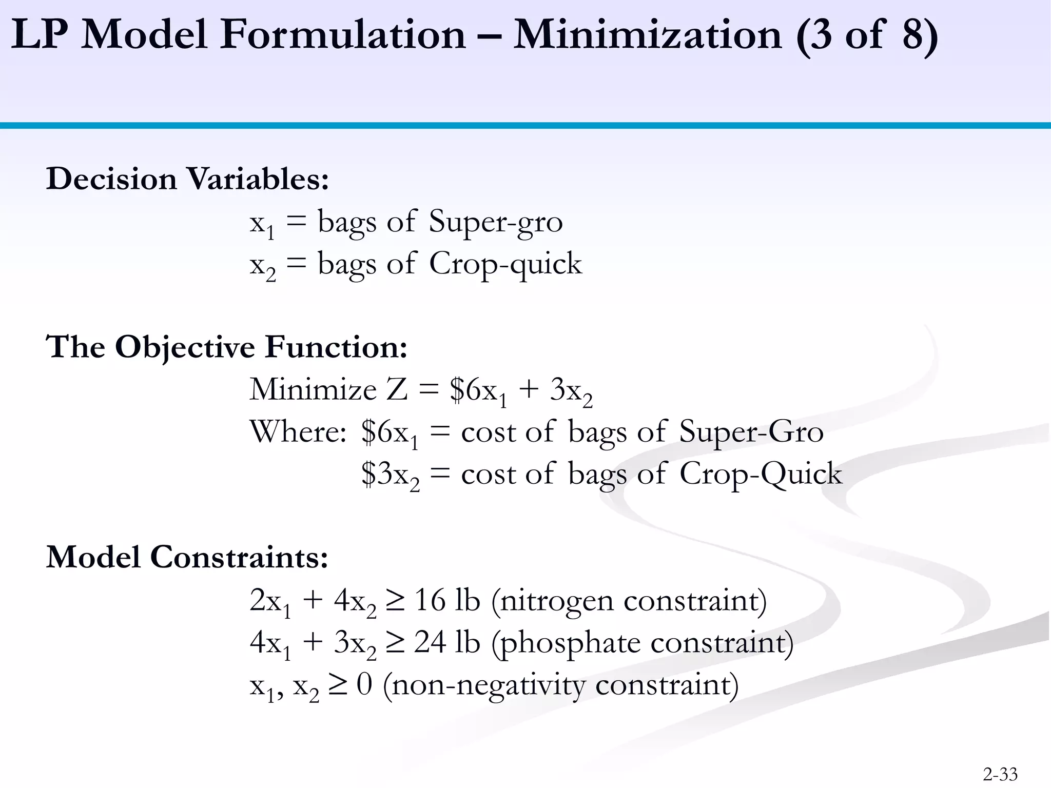 Linear programming - Model formulation, Graphical Method | PPTX ...