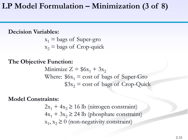 Linear programming - Model formulation, Graphical Method | PPTX ...