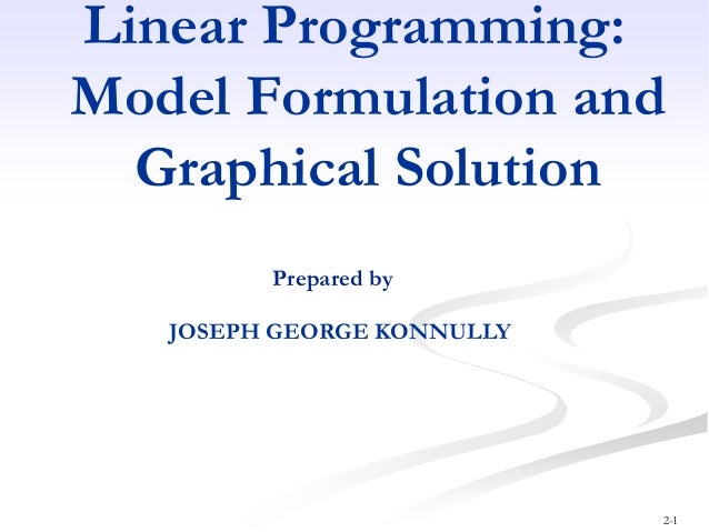 assumptions of linear programming slideshare