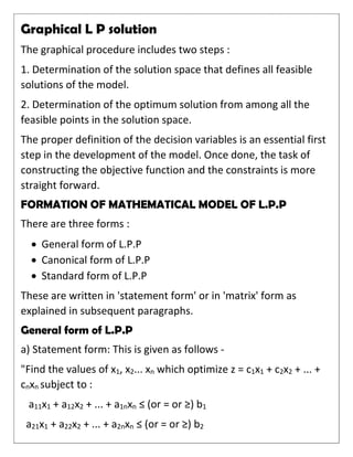 Linear programming class 12 investigatory project | PDF