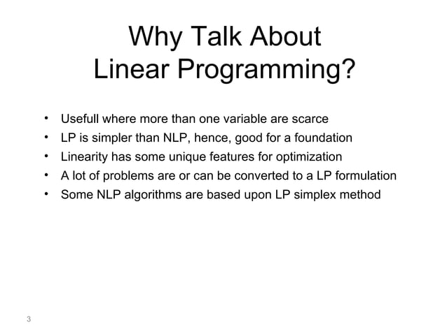 Linear Programming | PPT