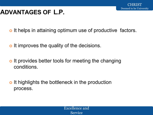 Linear programming-Optimization techniques -Single objective | PPT