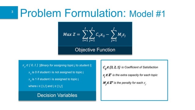 Project Allocation Linear Programming Optimisation | PPT