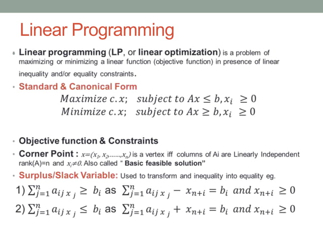 Linear programming ppt