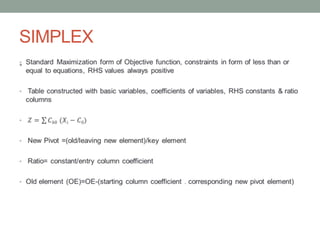 Linear programming ppt | PPT