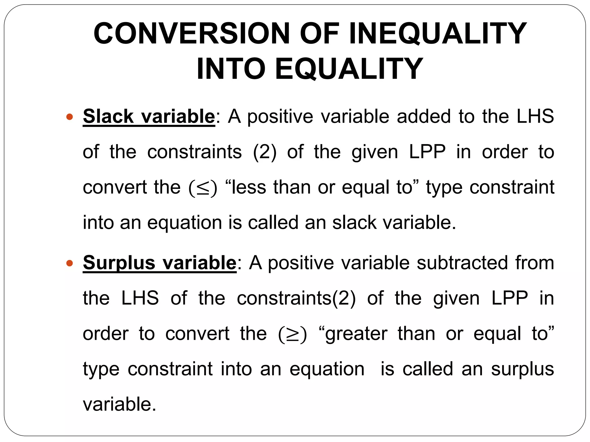 Linear Programming Problem | PPTX