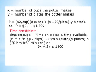 Linear programming review | PPTX