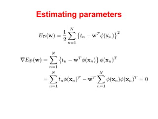 Estimating parameters 