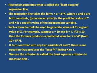 Linear regression | PPTX