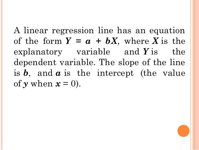 linear regression equation linear regression equation