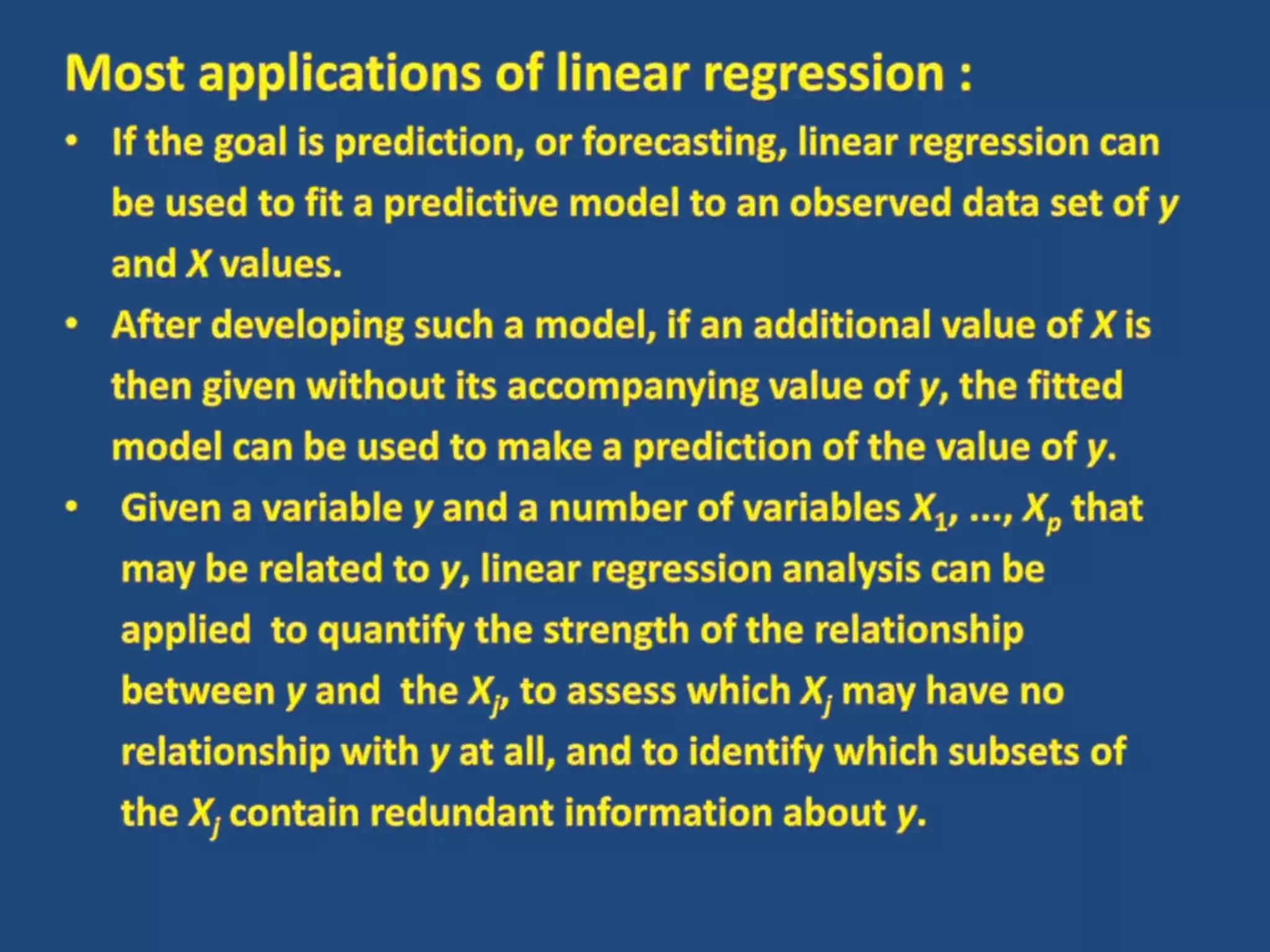 Linear regression | PPT