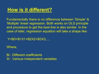 Linear regression | PPT