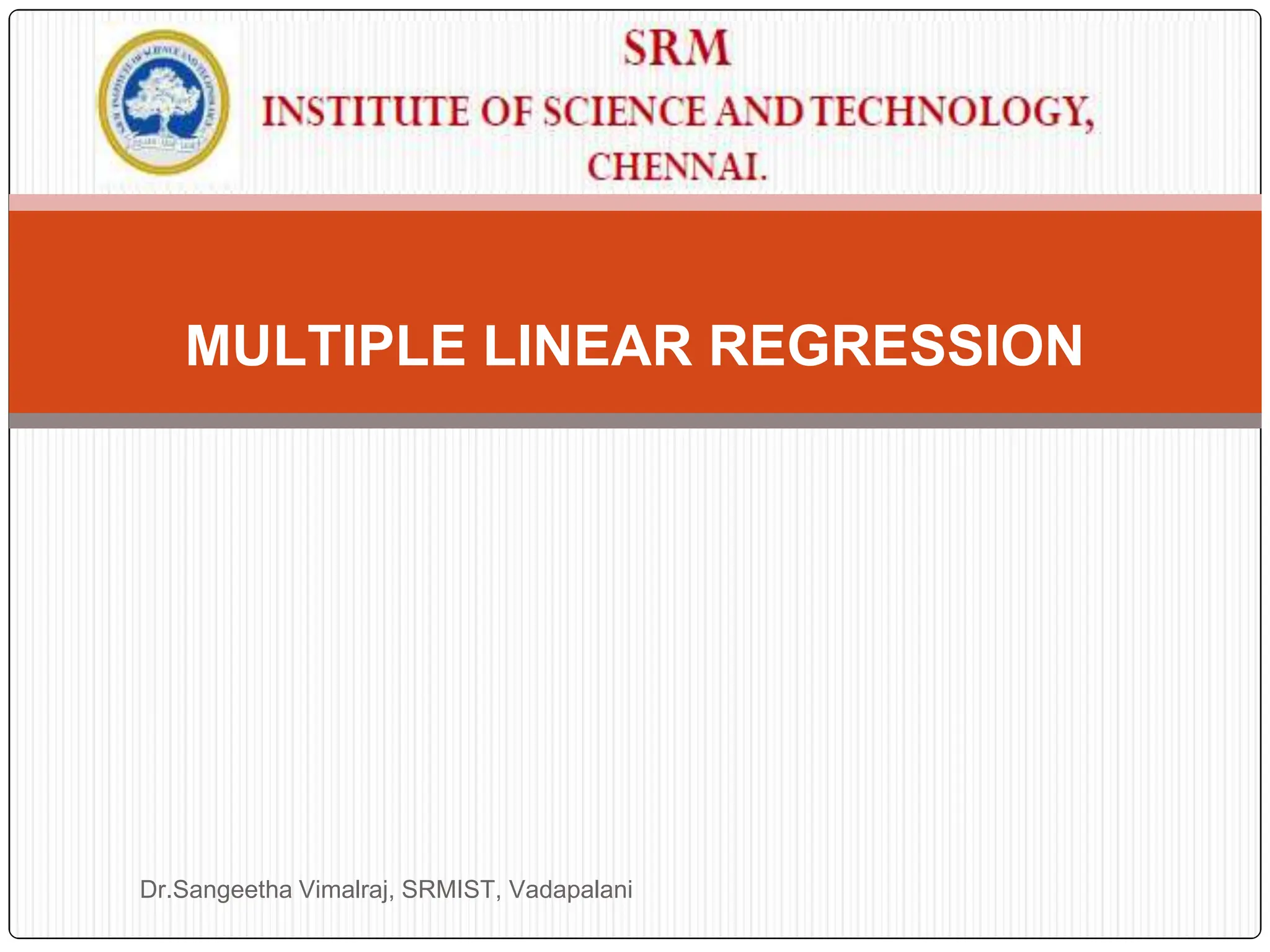 LINEAR REGRESSION.pptx | Physics | Science