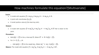 How machines formulate this equation?[Multivariate]
 