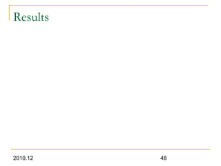 2010.12 48
Results
 
