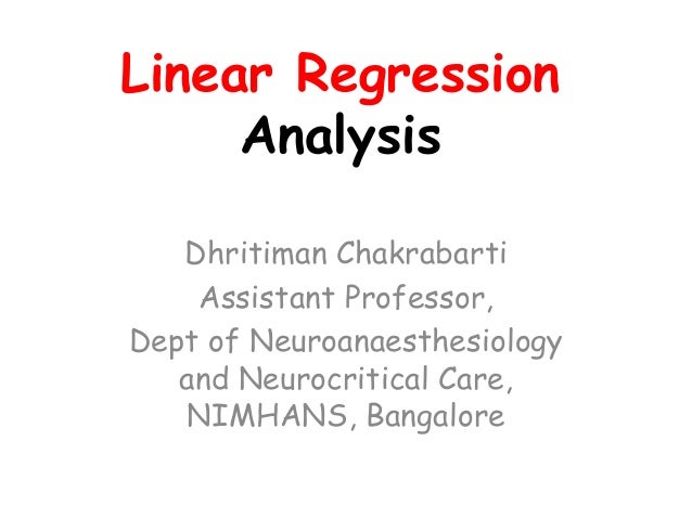 Linear Regression Analysis