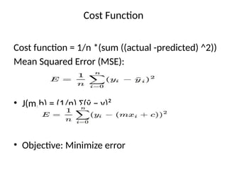 Comprehensive Guide to Linear Regression and Gradient Descent in ...