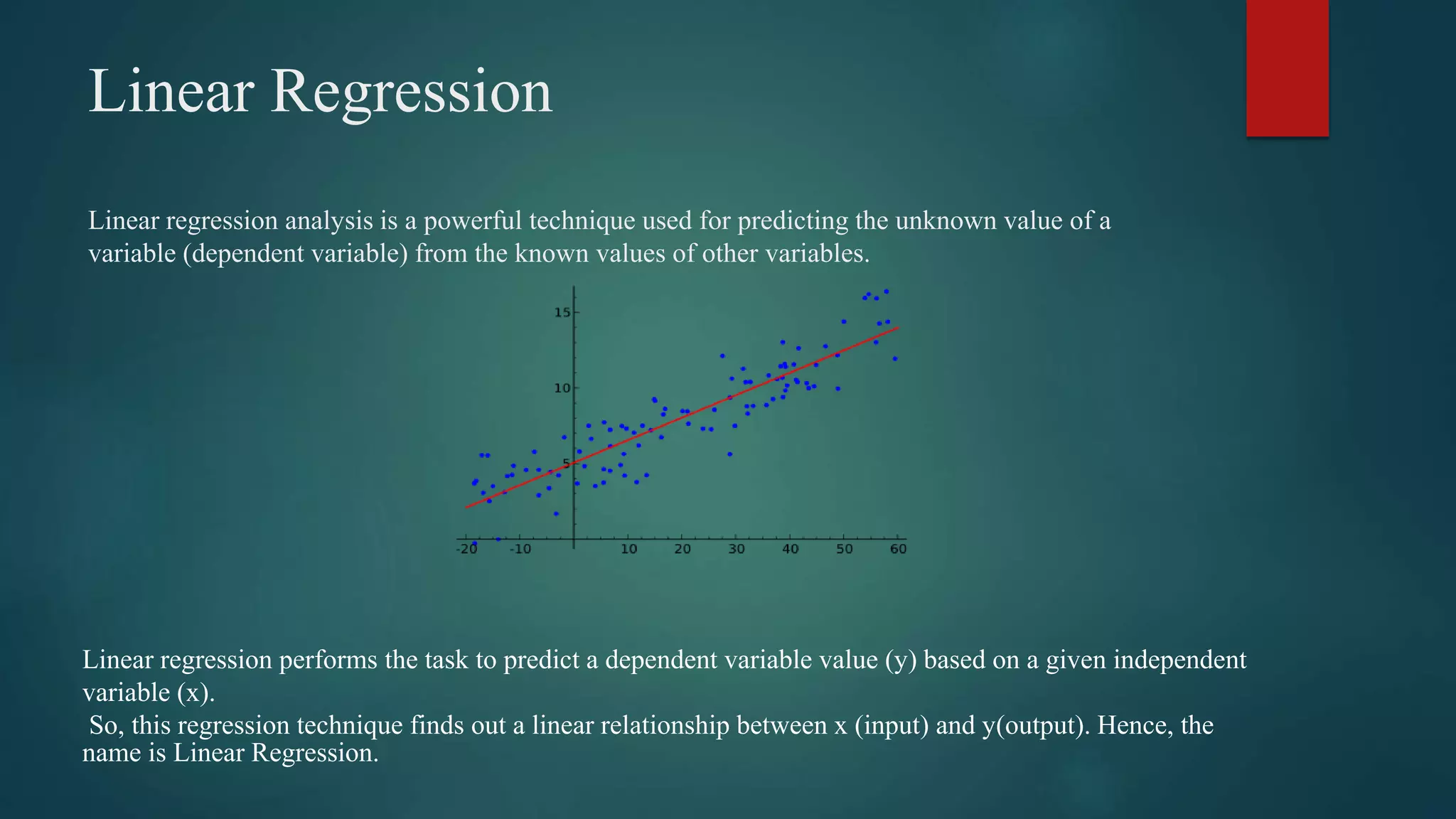 Linear regression model | PPT