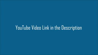 DATA SCIENCE CERTIFICATION TRAINING www.edureka.co/data-science
YouTube Video Link in the Description
 
