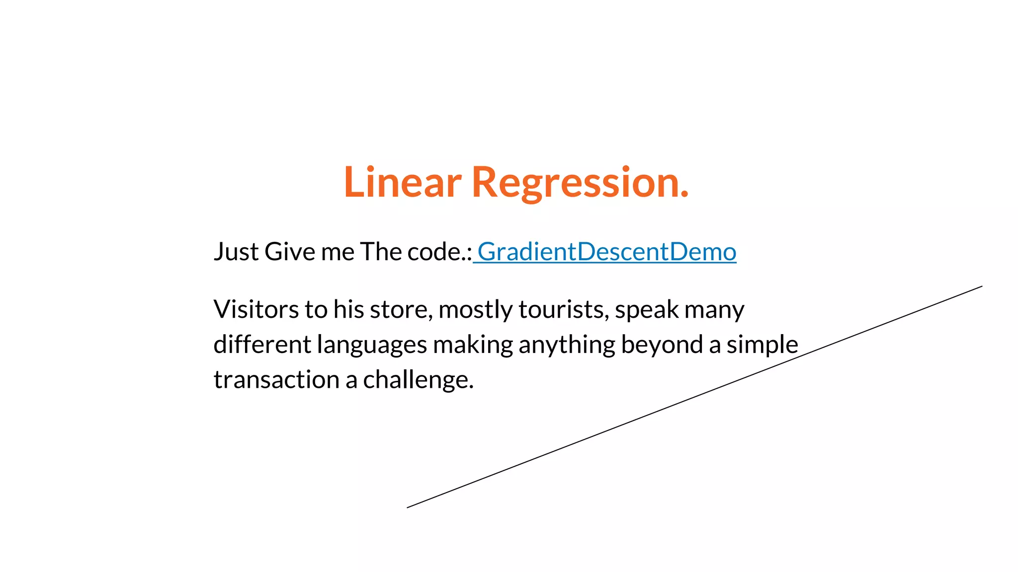 Linear regression with gradient descent | PPT