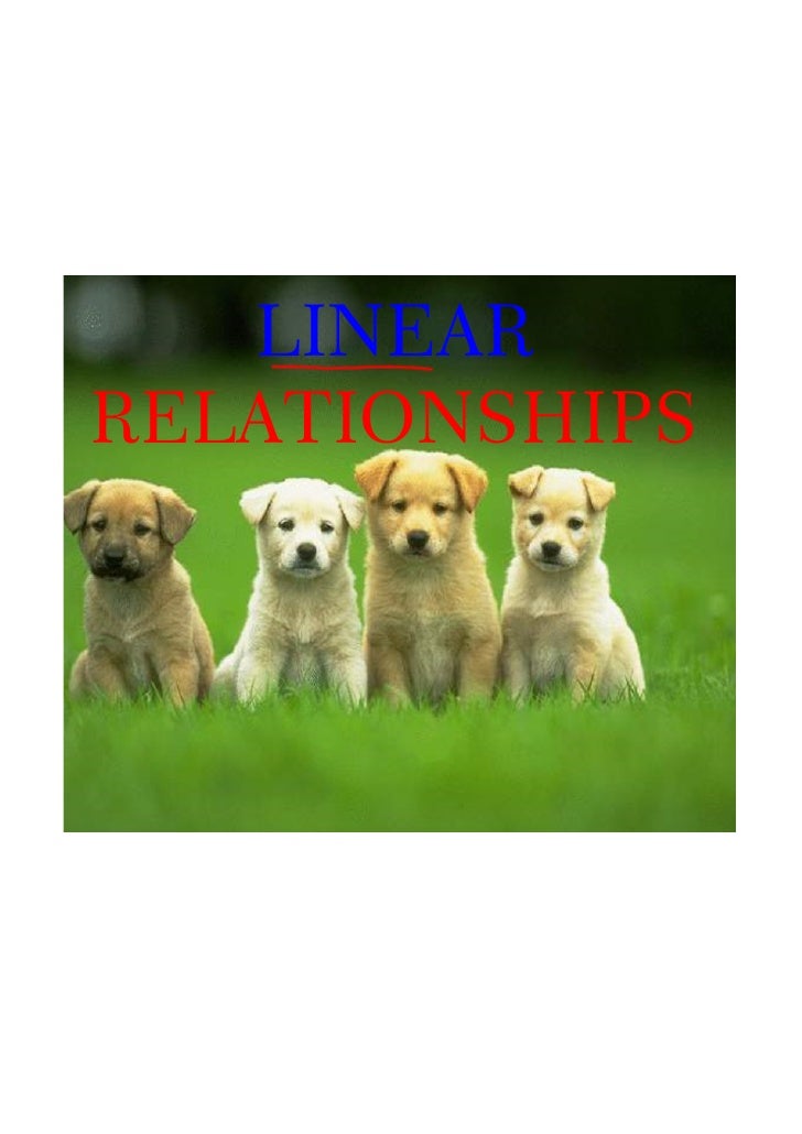 Linear Relationships