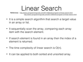 Linear search Algorithm | PPT